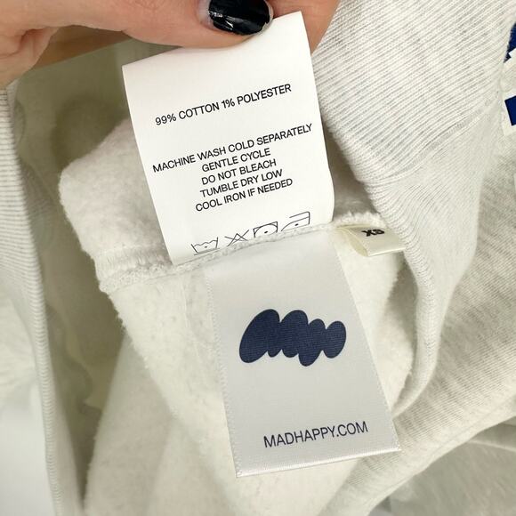 Madhappy LA Dodgers XS MLB Baseball Exclusive Hoodie Gray Grey - Picture 11 of 11